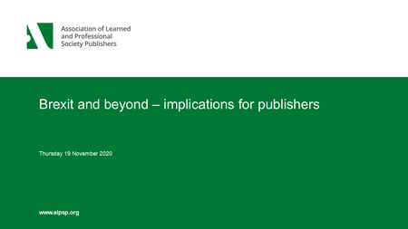 Brexit & Beyond - Implications for Publishers
