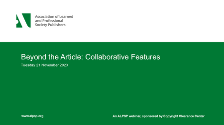 Beyond the Article: Collaborative Features